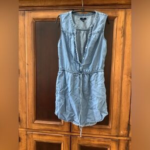 GAP Sleeveless Tie-Waist Shirtdress in TENCEL™